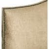 Safavieh Connie Grey/ White Diamond Camelback Headboard – Silver Nailhead (Full)(Sage)