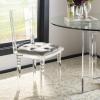 Safavieh Couture Home Ella Clear Acrylic and Grey Velvet Dining Chair
