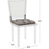 Safavieh Couture Home Ella Clear Acrylic and Grey Velvet Dining Chair