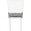 Safavieh Couture Home Ella Clear Acrylic and Grey Velvet Dining Chair