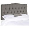 Safavieh Home Axel Modern Buckwheat Tufted Headboard, King(Artic Grey)
