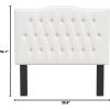 Safavieh Home Axel Modern Buckwheat Tufted Headboard, King(White)