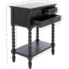 Safavieh Home Collection Athena Black 3-Drawer Console Table(Black)