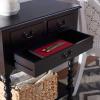 Safavieh Home Collection Athena Black 3-Drawer Console Table(Black)