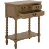 Safavieh Home Collection Athena Black 3-Drawer Console Table(Desert Brown)