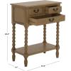 Safavieh Home Collection Athena Black 3-Drawer Console Table(Desert Brown)