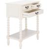 Safavieh Home Collection Athena Black 3-Drawer Console Table(Distressed White)