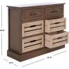 Safavieh Home Collection Briar Brown and Sand 6 Removable Drawer Storage Chest(Brown / Sand)