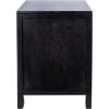 Safavieh Home Collection Dave Black and Natural Rattan 1-Drawer 1-Door Nightstand(Black / Natural)