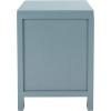 Safavieh Home Collection Dave Black and Natural Rattan 1-Drawer 1-Door Nightstand(Blue Grey / Natural)