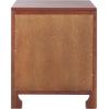 Safavieh Home Collection Dave Black and Natural Rattan 1-Drawer 1-Door Nightstand(Dark Natural/Natural)