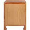 Safavieh Home Collection Dave Black and Natural Rattan 1-Drawer 1-Door Nightstand(Natural)