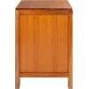 Safavieh Home Collection Dave Black and Natural Rattan 1-Drawer 1-Door Nightstand(Natural)