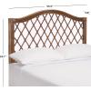 Safavieh Home Collection Gabriella Antique Grey Wicker Headboard, Queen(Brown / Multi)