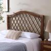 Safavieh Home Collection Gabriella Antique Grey Wicker Headboard, Queen(Brown / Multi)
