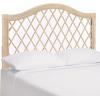 Safavieh Home Collection Gabriella Antique Grey Wicker Headboard, Queen(White Washed)