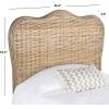 Safavieh Home Collection Imelda White Washed Headboard (Queen)(Gray)