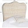 Safavieh Home Collection Imelda White Washed Headboard (Queen)(White Washed)