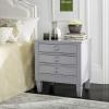 Safavieh Home Collection Kira Grey 3-Drawer Nightstand(Grey)