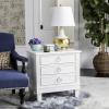Safavieh Home Collection Kira Grey 3-Drawer Nightstand(White)