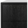 Safavieh Home Collection Lorna 3 Drawer Contemporary Night Stand Nightstand, Black(Black)