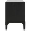 Safavieh Home Collection Lorna 3 Drawer Contemporary Night Stand Nightstand, Black(Black)