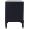 Safavieh Home Collection Lorna 3 Drawer Contemporary Night Stand Nightstand, Black(Navy)