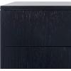 Safavieh Home Collection Lorna 3 Drawer Contemporary Night Stand Nightstand, Black(Navy)