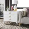 Safavieh Home Collection Lorna 3 Drawer Contemporary Night Stand Nightstand, Black(White)