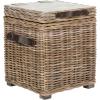 Safavieh Home Collection Merlie White Rattan Trunk