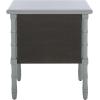 Safavieh Home Collection Mina Modern Coastal 2 Drawer 25″ Bamboo Nightstand, White(Grey/Gold)