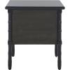 Safavieh Home Collection Mina Modern Coastal 2 Drawer 25″ Bamboo Nightstand, White(Navy/Gold)