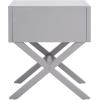 Safavieh Home Collection Odilia Turquoise and Gold 1-Drawer Nightstand, 16″D x 19″W x 22″H(Grey)