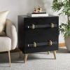 Safavieh Home Collection Sienne Black 2 Drawer Nightstand