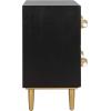 Safavieh Home Collection Sienne Black 2 Drawer Nightstand