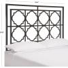 Safavieh Home Collection Silva Antique Iron Headboard, Full(Gunmetal)