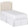 Safavieh Home Collection Tufted Linen Rustic Antique Beige Headboard (Twin)(Beige / Antique Beige)