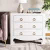 Safavieh Home Dion White and Gold 3-drawer Chest(White / Gold)