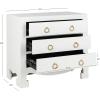 Safavieh Home Dion White and Gold 3-drawer Chest(White / Gold)