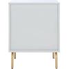 Safavieh Home Genevieve Modern Walnut and White Mahogany 2-drawer Nightstand(Grey / White Washed)