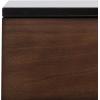 Safavieh Home Genevieve Modern Walnut and White Mahogany 2-drawer Nightstand(Walnut / Black)