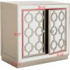 Safavieh Home Kaia Champagne Mirrored 2-door Chest(Champagne / Mirror)