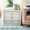 Safavieh Home Kaia Champagne Mirrored 2-door Chest(Champagne / Mirror)