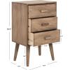Safavieh Home Pomona Modern Black 3-drawer Chest(Chocolate)
