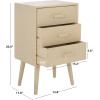 Safavieh Home Pomona Modern Black 3-drawer Chest(Sand)
