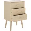Safavieh Home Pomona Modern Black 3-drawer Chest(Sand)