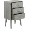 Safavieh Home Pomona Modern Black 3-drawer Chest(Slate / Grey)