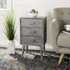 Safavieh Home Pomona Modern Black 3-drawer Chest(Slate / Grey)
