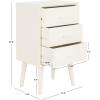 Safavieh Home Pomona Modern Black 3-drawer Chest(Vintage White)