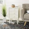 Safavieh Home Pomona Modern Black 3-drawer Chest(Vintage White)